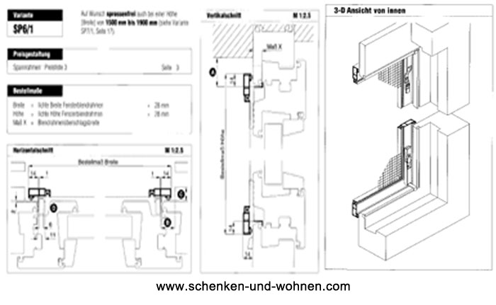 Insektenschutz Spannrahmen für Fenster weiß