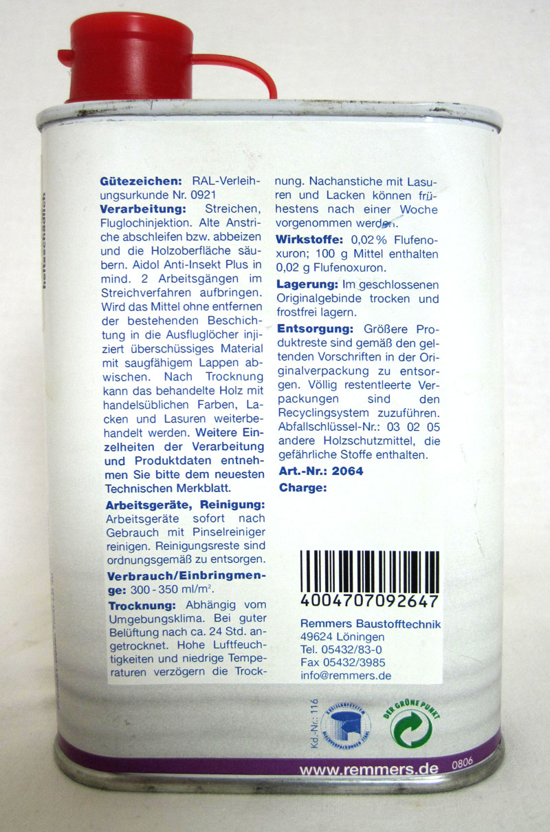 Remmers Aidol Anti-Insekt Plus 250ml