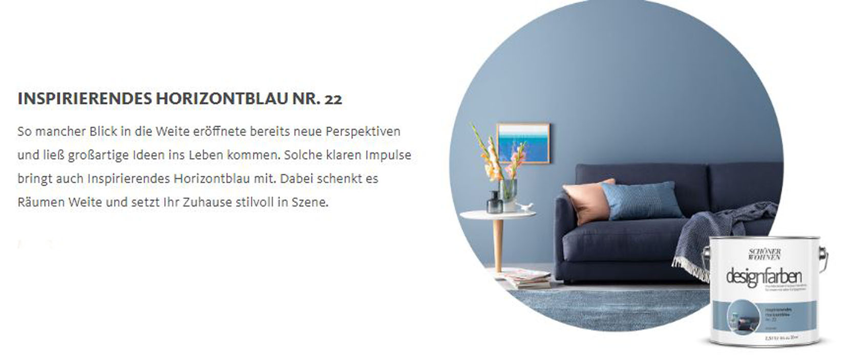 Designfarbe Inspirierendes Horizontblau Nr. 22 2,5 l