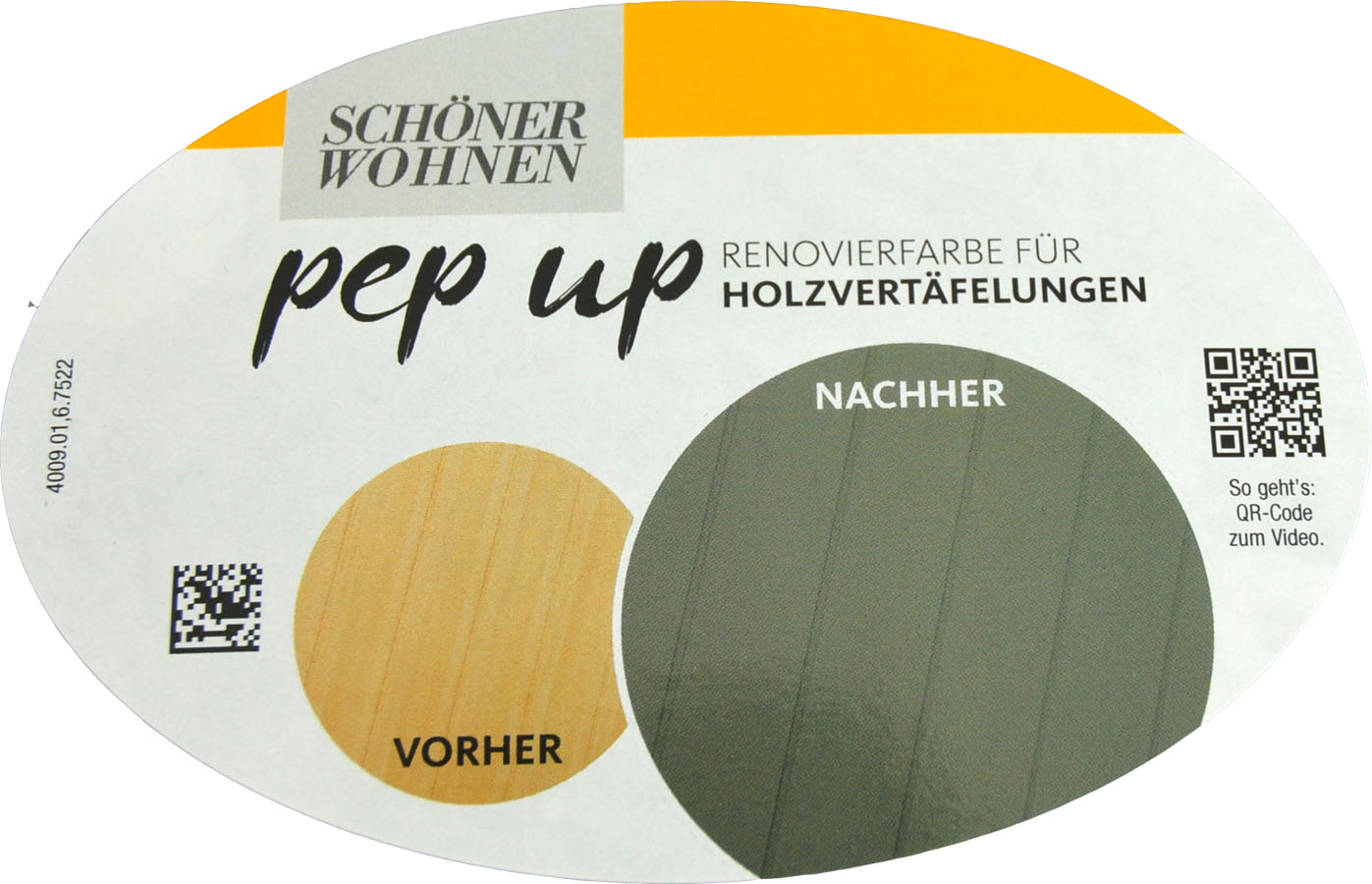 Pep up Renovierfarbe für Holzvertäfelungen weiss seidenmatt 2,5l