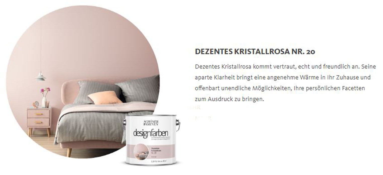 Designfarbe Dezentes Kristallrosa Nr. 20 2,5 l