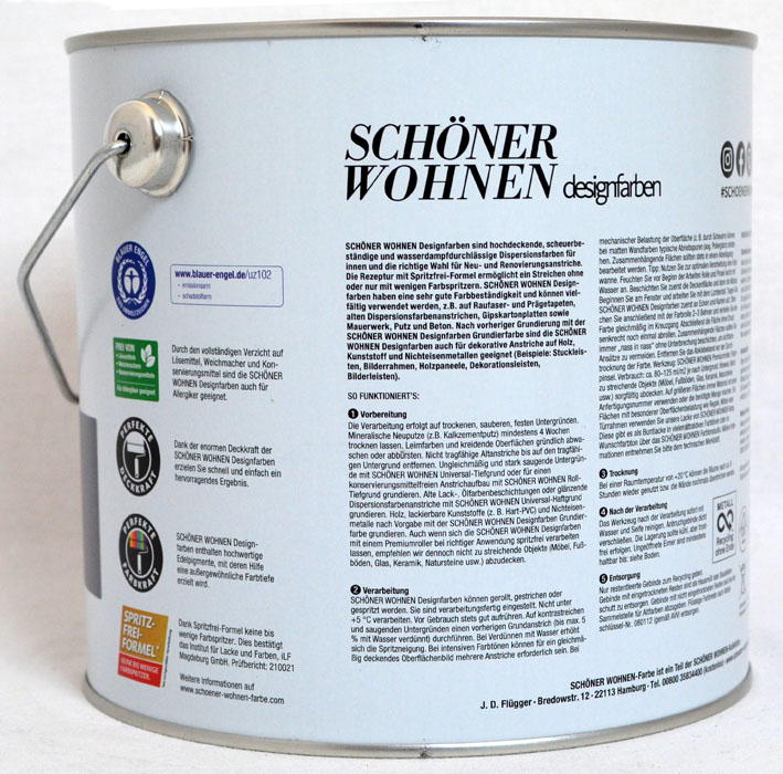 Designfarbe Warmes Erdbraun Nr. 6 2,5 l