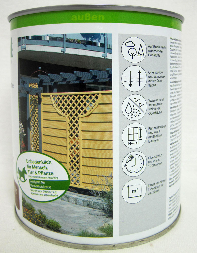 Osmo Landhausfarbe 2404 Tannengrün deckend 750ml