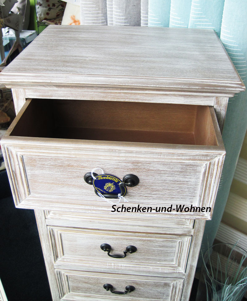 Schubladenschrank 5 Schubladen "Windsor" ca. 100 cm, Hellbraun gewischt