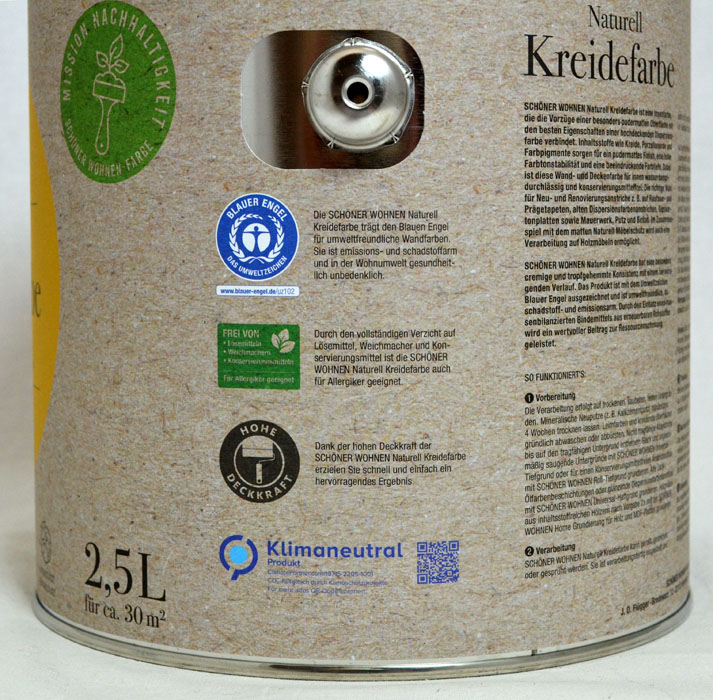 Naturell Kreidefarbe Blütenzauber 2,5 l