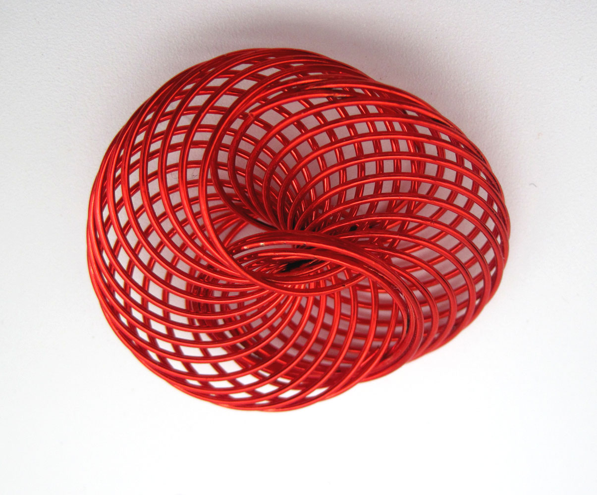 Spirale Dekoration Rot flexibel ca. 5 cm