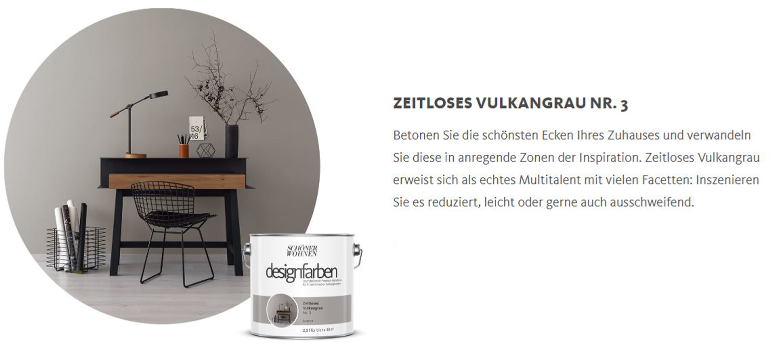 Designfarbe Zeitloses Vulkangrau Nr. 3 2,5 l