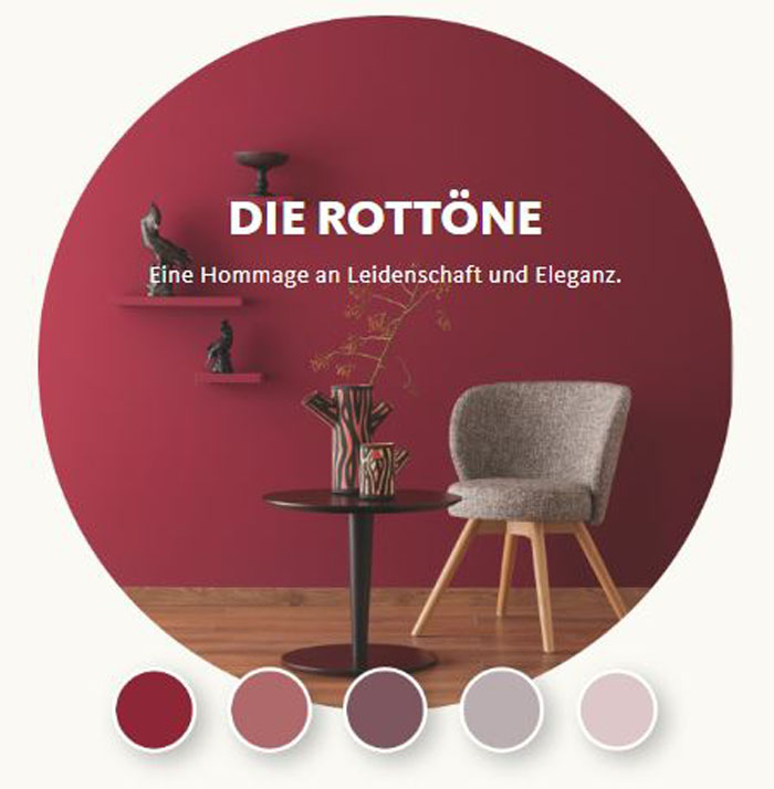 Designfarbe Gefühlvolles Herzensrot Nr. 16 2,5 l