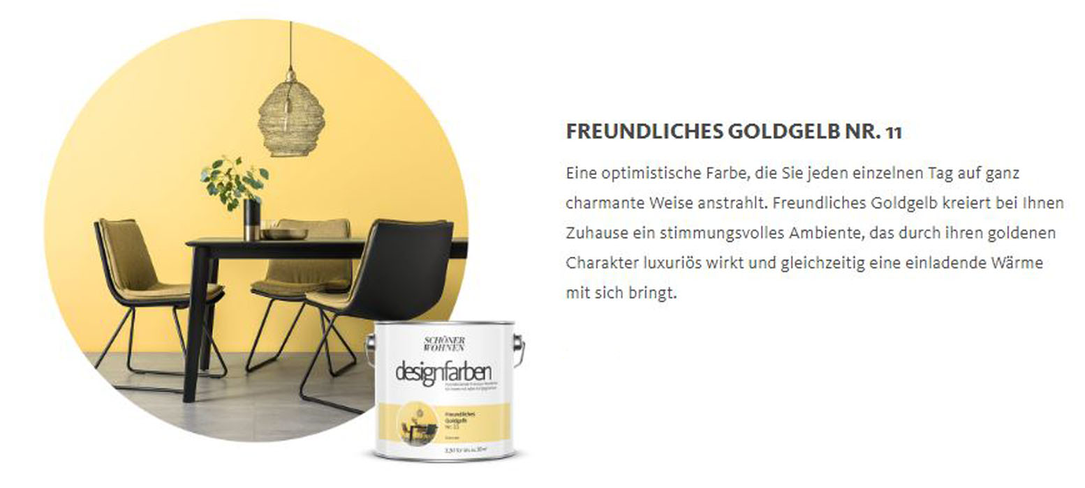 Designfarbe Freundliches Goldgelb Nr. 11 2,5 l