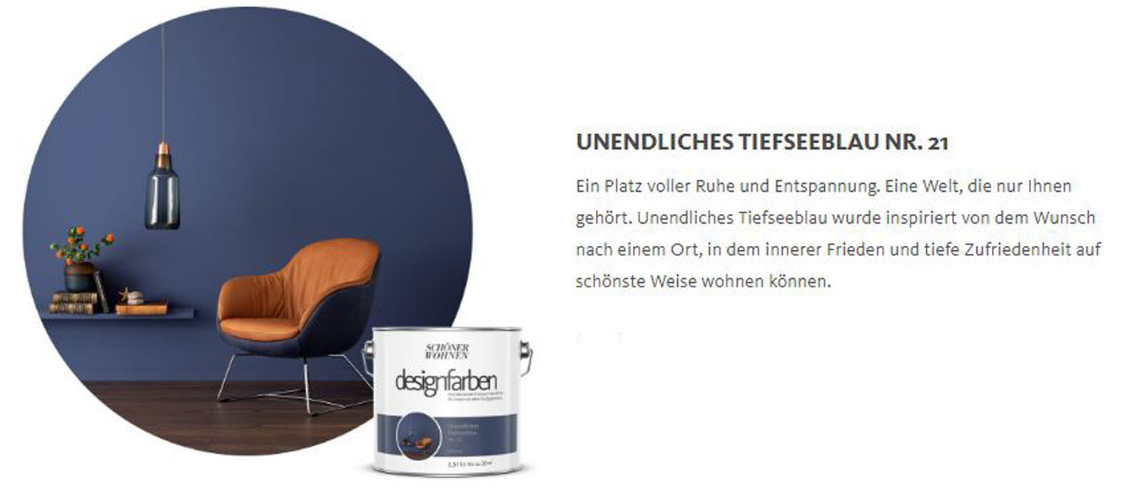 Designfarbe Unendliches Tiefseeblau Nr. 21 2,5 l