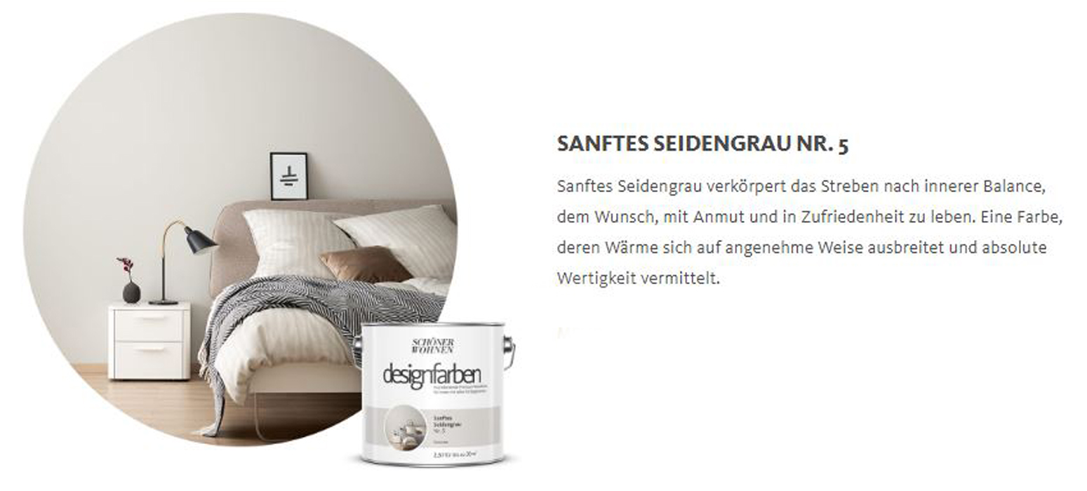 Designfarbe Sanftes Seidengrau Nr. 5 2,5 l