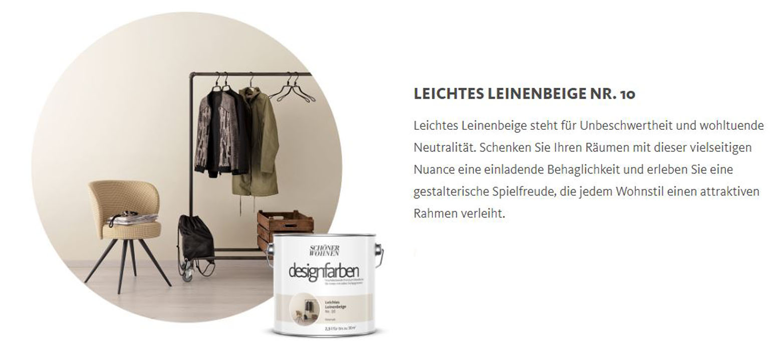 Designfarbe Leichtes Leinenbeige Nr. 10 2,5 l