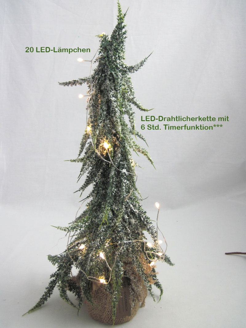 LED-Drahtlichterkette Indoor 20 LED-Lämpchen 130 m weiß mit Timer