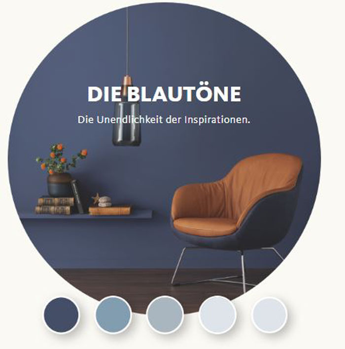 Designfarbe Entspanntes Nordischblau Nr. 23 2,5 l