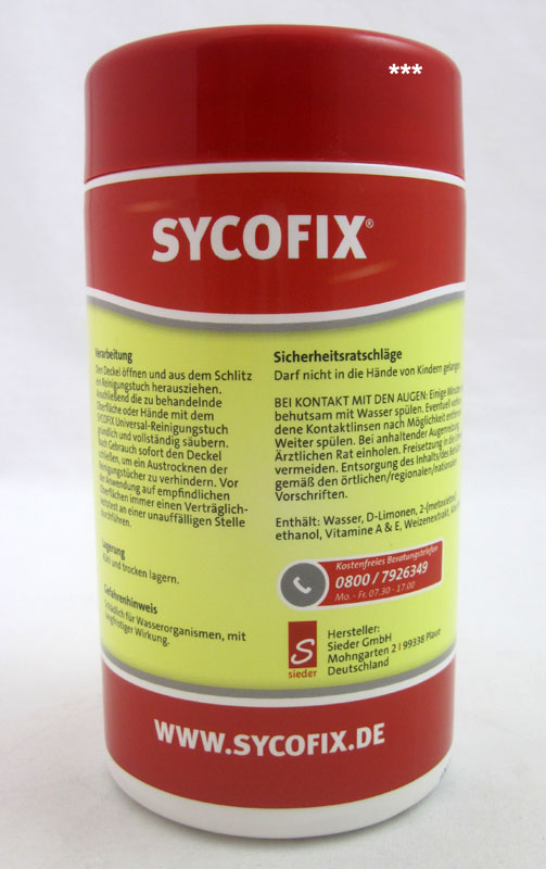 Sycofix - Reinigungstücher tiefenrein 50 Stück