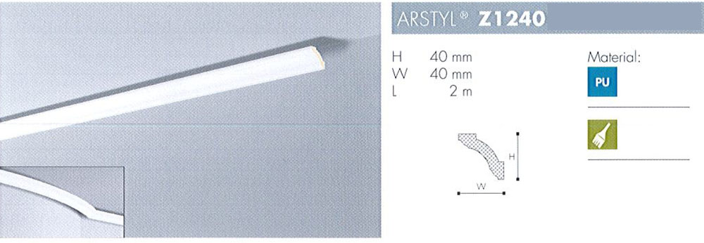 NMC Arstyl Profil Z1240 2m lang