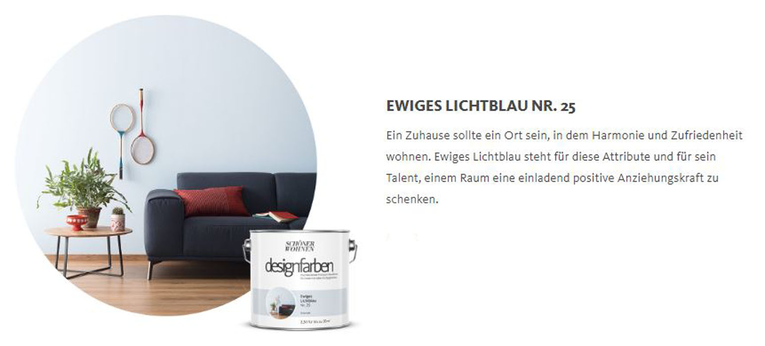 Designfarbe Ewiges Lichtblau Nr. 25 2,5 l