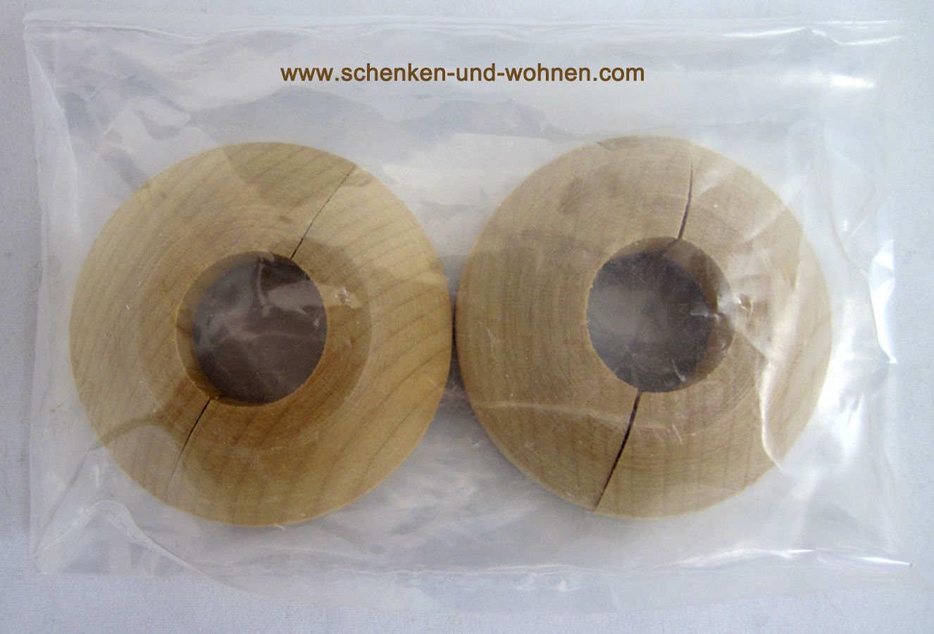 Heizkörper Rosetten 3/8 Zoll Ahorn Holz 20 mm 2 Stück